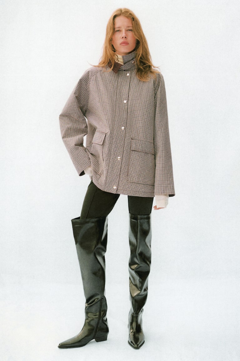 Jacket With Corduroy Collar