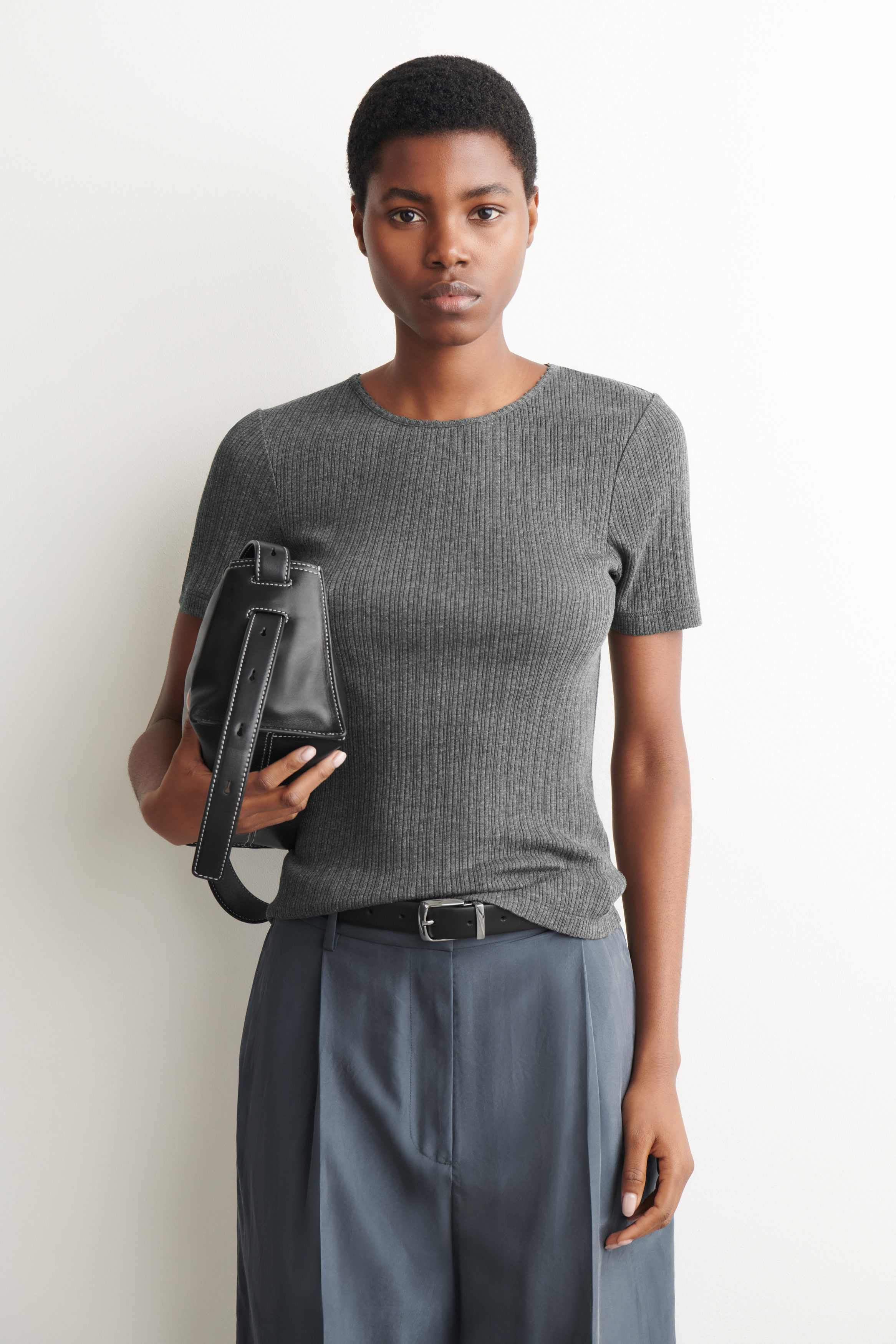 Pointelle-Knit T-Shirt
