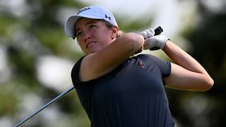 Anna Foster at Final Qualifying ahead of the AIG Women's Open