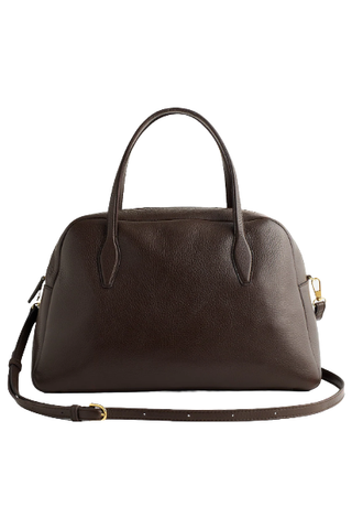 Top Handle Crossbody Bag in Soft Grain Leather (Was $178) 