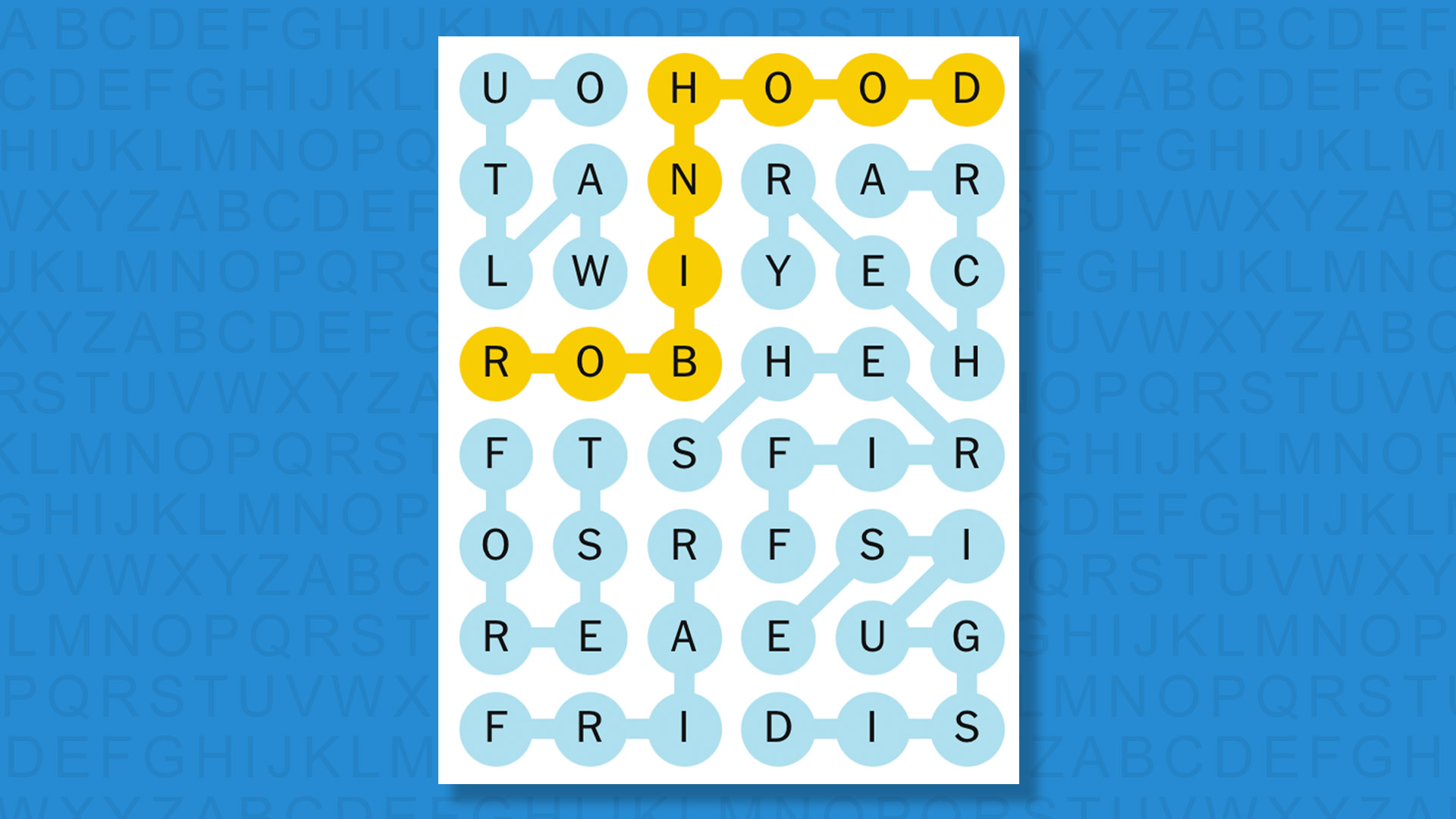 NYT Strands answers for game 802 on a blue background