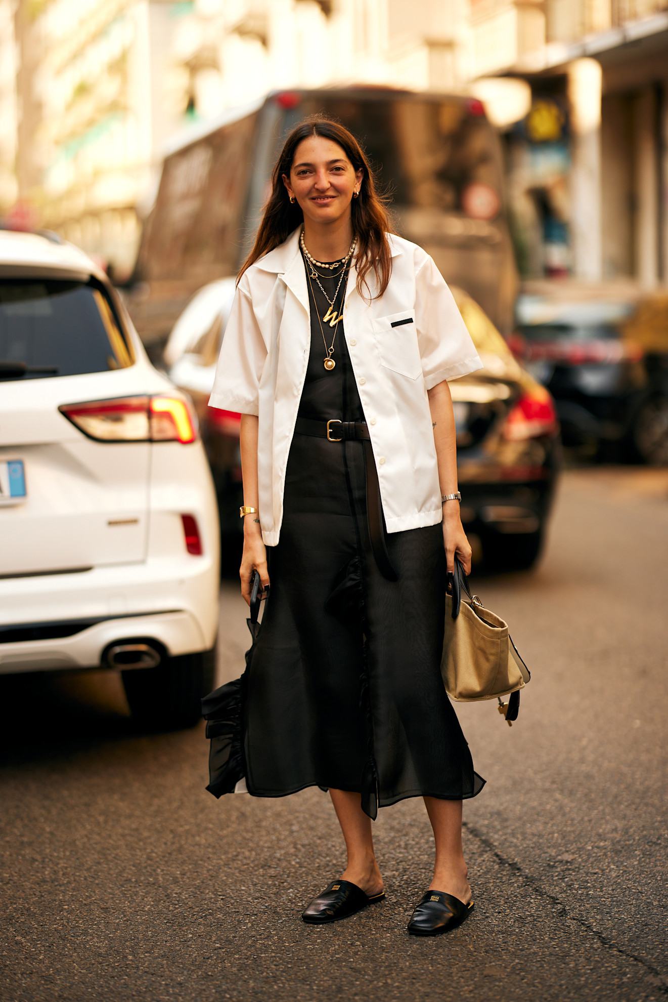 loafer mules at milan fashion week