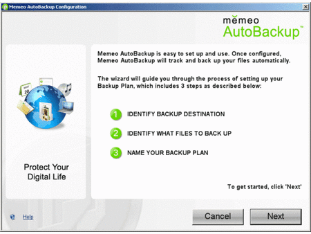Memeo AutoBackup not only works with the Buffalo drive, but you can also use it to back up files to other locations.