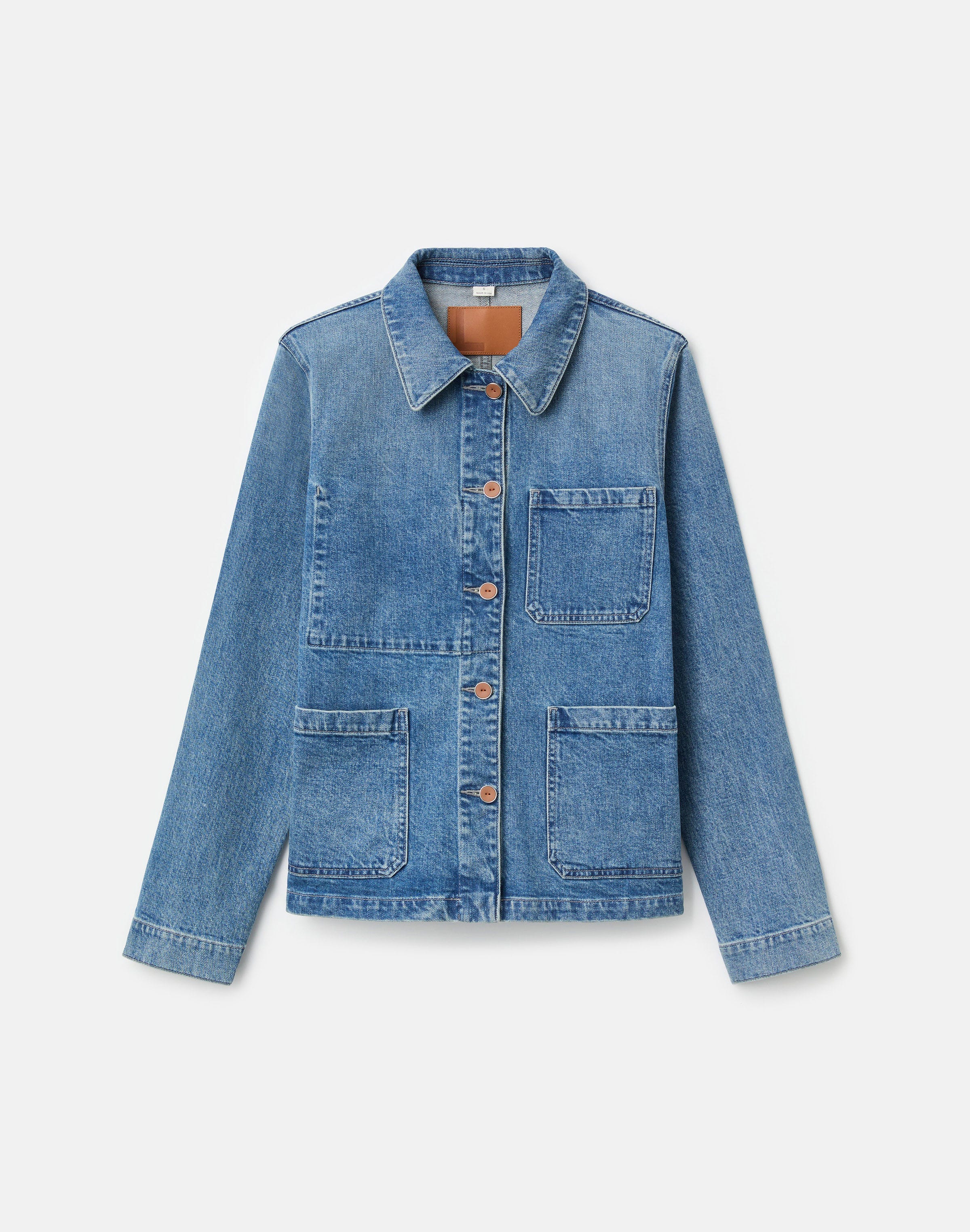 L148 Denim Patch Pocket Jacket