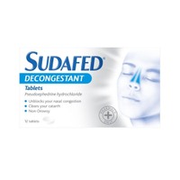 Sudafed Decongestant Tablets - 12 pack