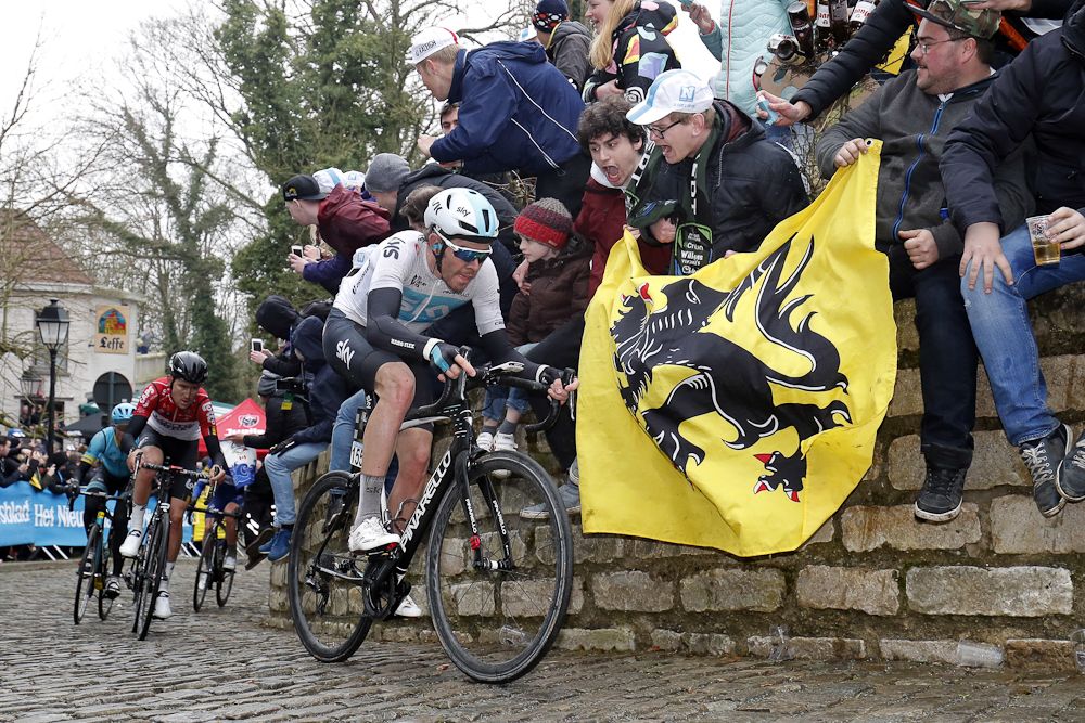 Luke Rowe (Team Sky) at Tour of Flanders