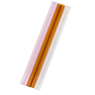 colored glass straw set