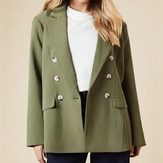 khaki blazer