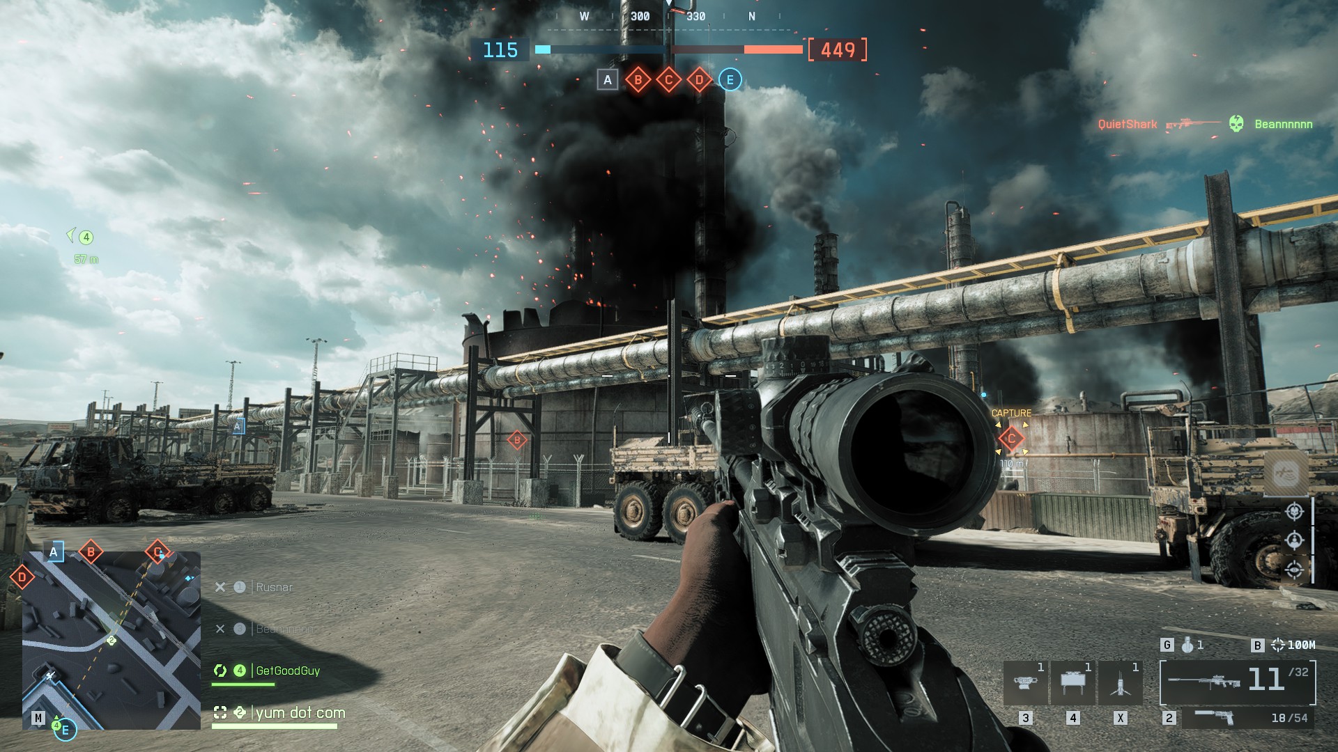 Running around in Battlefield 6.