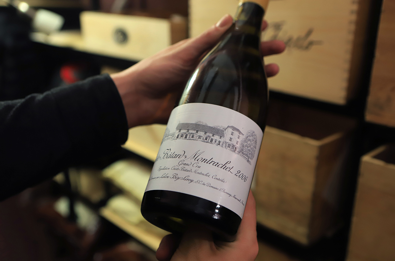 Bottle of white wine