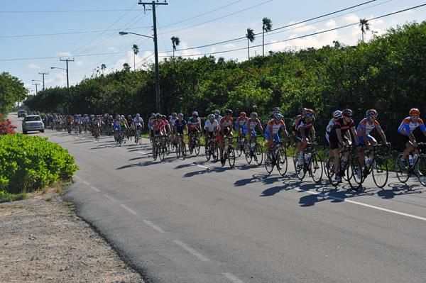 Approximately 85 people joined the Garmin-Cervelo team for the Ride with the Pros on Grand Cayman