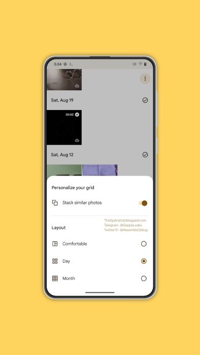Screenshot of the Photo Stack feature on Google Photos