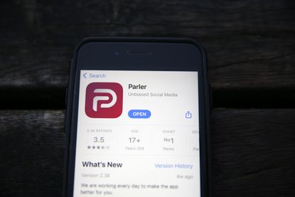 The Parler app