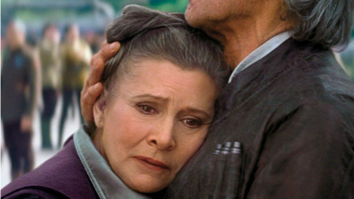 Carrie Fisher, who will appear in Star Wars 9 using The Force Awakens footage