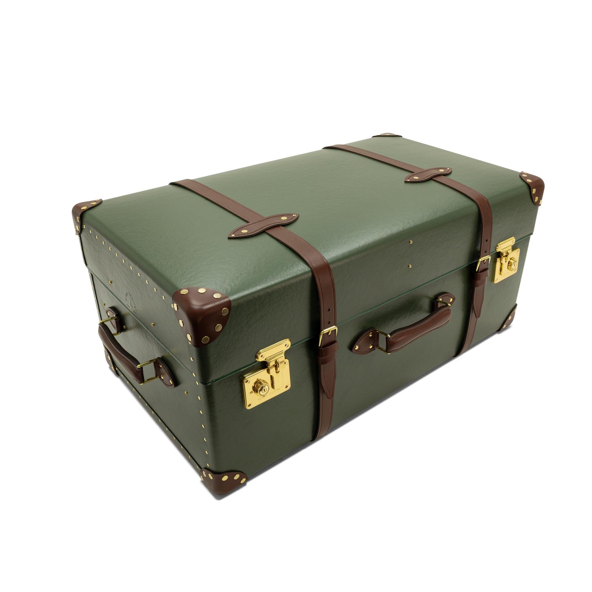 Centenary &amp;middot; Steamer Home Trunk | Green/brown/gold