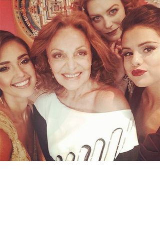 Diane von Furstenberg Grabs A Snap With Jessica Alba And Selena Gomez