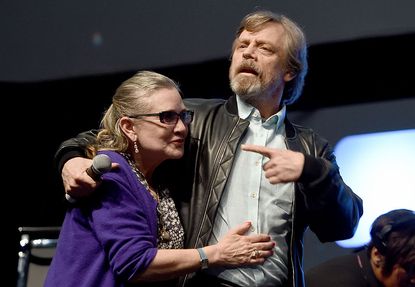 Mark Hamill and Carrie Fisher.