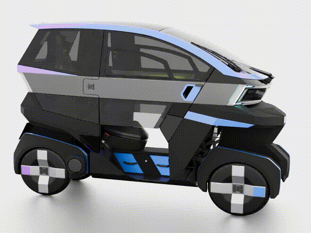A 360-degree view of the Aemotion two-seater