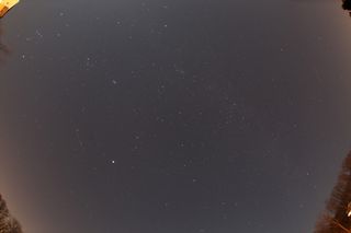 Geminid Meteor, December 13, 2011, Photographed by Mike Hankey