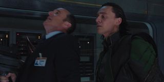 Loki (Tom Hiddleston) kills Phil Coulson (Clark Gregg) in The Avengers (2012)