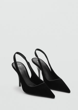 Velvet Heeled Shoes - Women | Mango United Kingdom