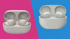 The Sony WF-1000XM4 and WF-1000XM5 side by side