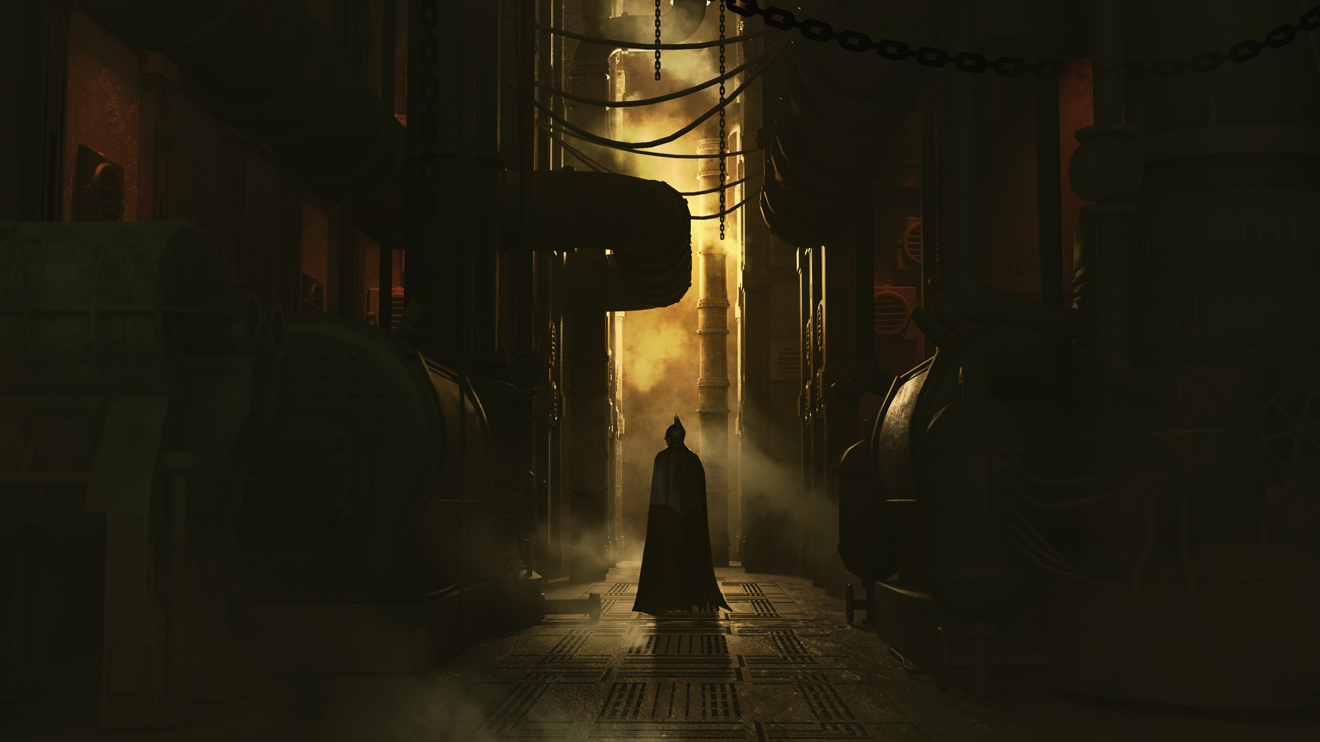 Batman in an alleyway