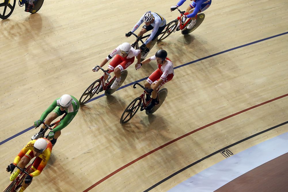 Men's Madison action