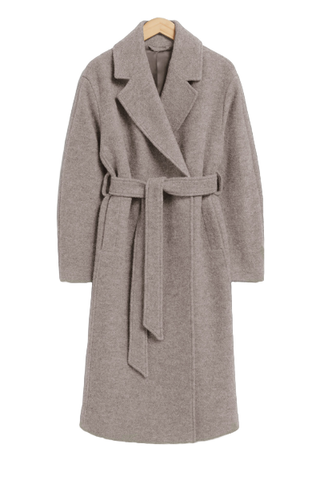 Voluminous Belted Wool Coat