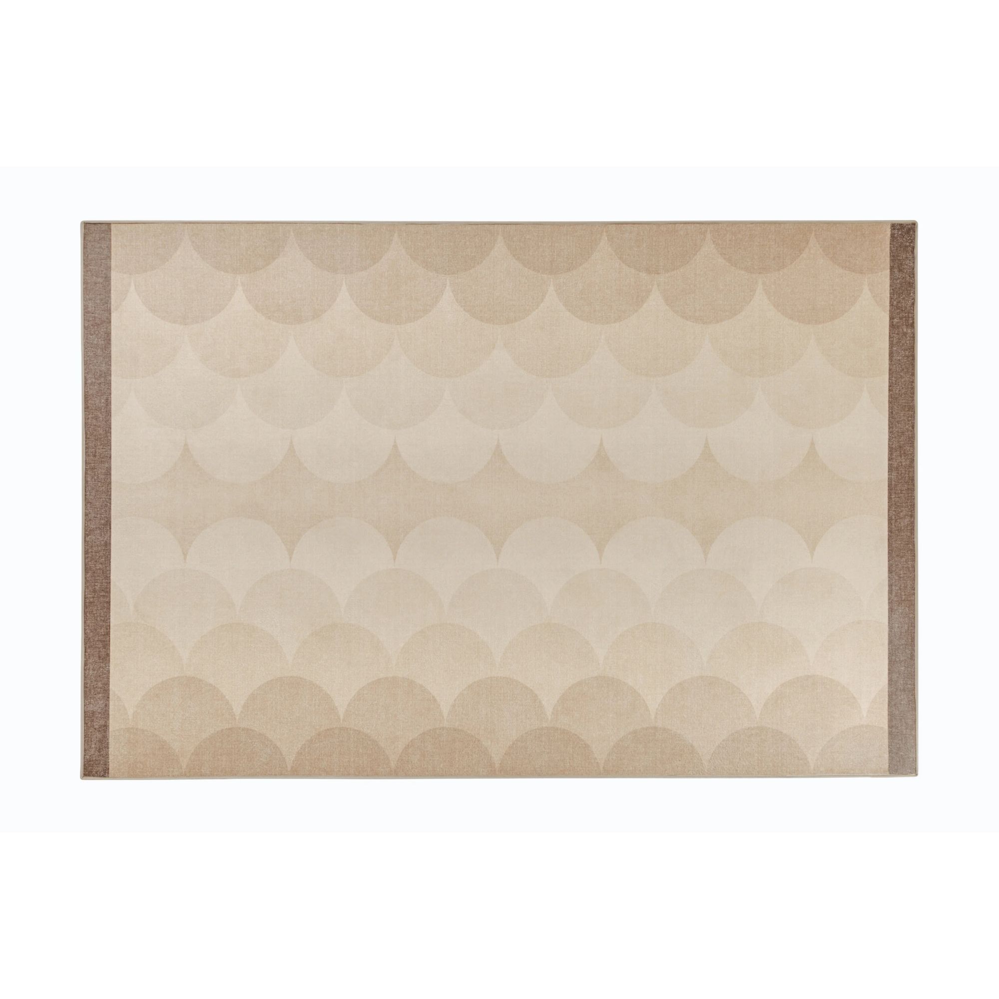 Hug Rug x Livingetc, Scallop Ombre Natural Eco-Washable Rug