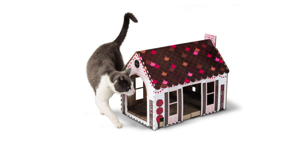 Valentine&#039;s Day cat house