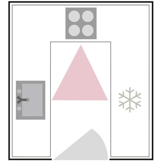 U-shaped kitchen floor plan