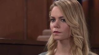 Chloe Lanier as Nelle upset in General Hospital