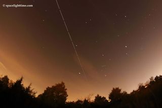 ISS Over Hampton, Virginia