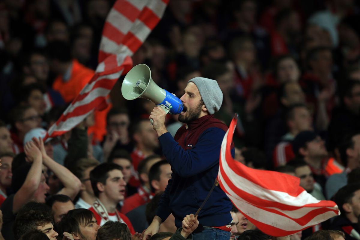 Arsenal vs Bayern Munich: Bayern Munich fans at the Emirates back in 2015.