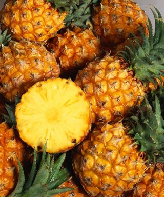 Picked and chopped pineapples