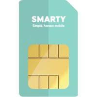 Smarty Mobile monthly rolling contract | 50GB data, unlimited calls and texts | £15 per month