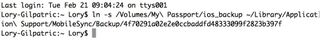 To use Terminal here, Find Terminal using Spotlight. Type the code below.Don't forget to change the hard drive name and the backup folder name to reflect the name of your hard drive and backup folder.ln -s /Volumes/**External**/ios_backup ~/Library/Application\ Support/MobileSync/Backup/**4f1234a05e6e7ccbaddfd12345678f1234b123f**