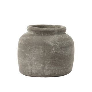 A clay vase