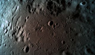 Beresheet's final photo: The Israeli moon lander captured this image on April 11, 2019, when it was just 9 miles (15 kilometers) above the lunar surface.