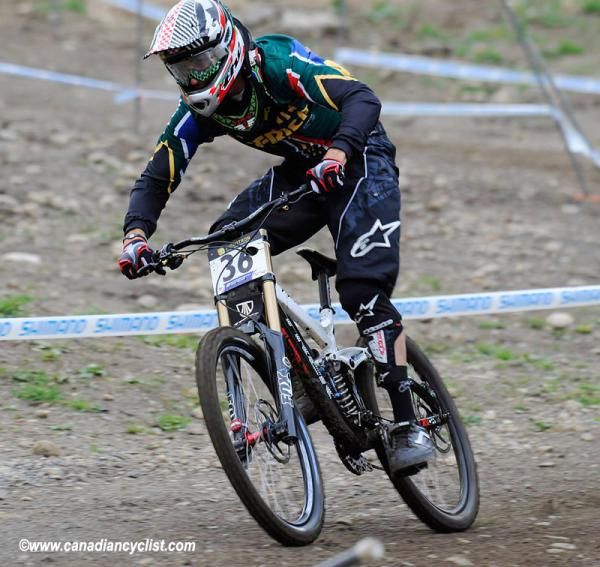 Andrew Neethling (South Africa) rode well enough to spend some time in the hot seat