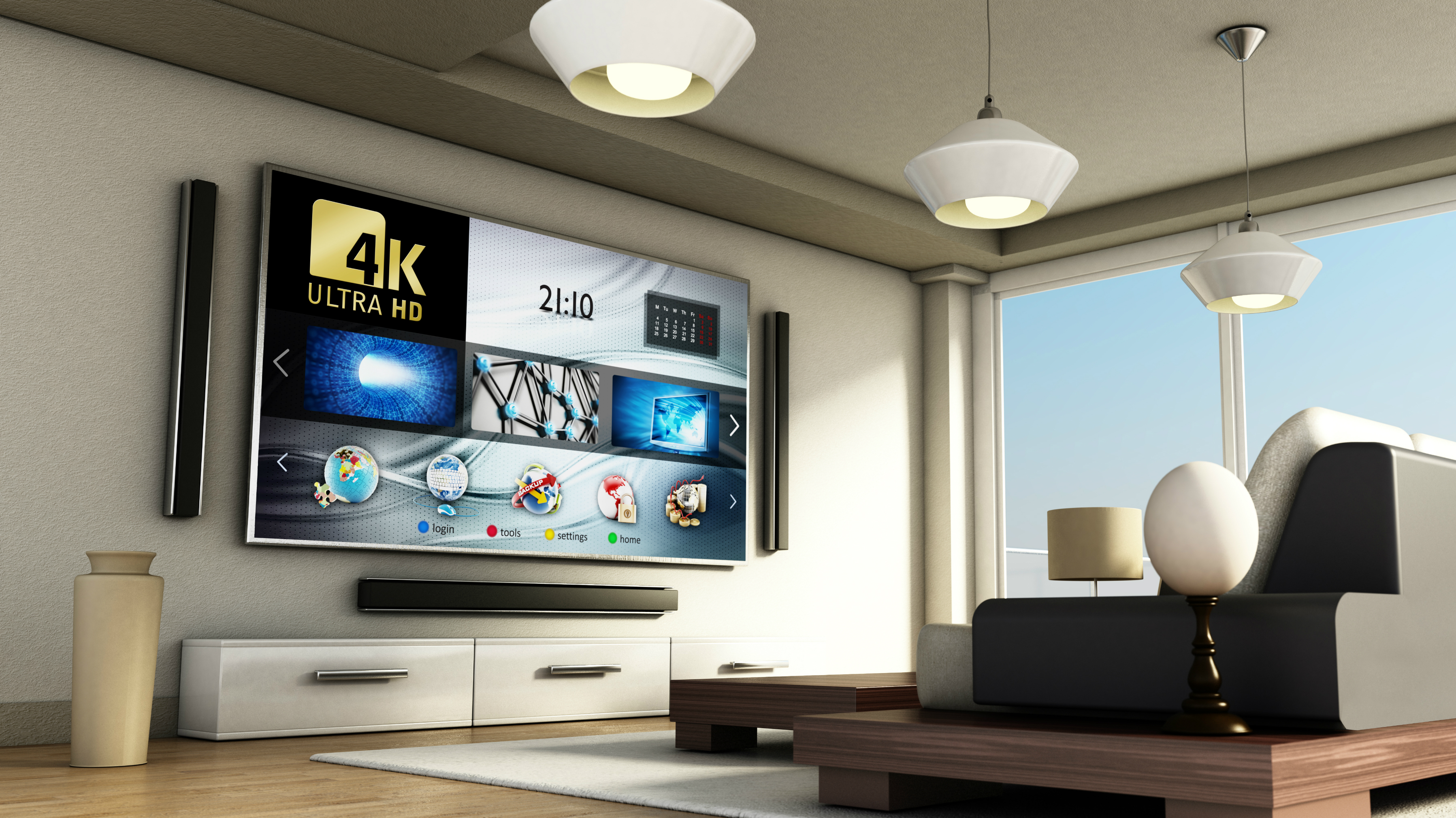 Living room deals tv