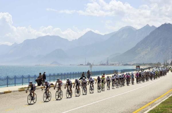 A stunning backdrop to stage 7 of the Tour of Turkey.