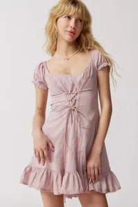 $52 Kimchi Blue Heidi Corset Mini Dress at Urban Outfitters