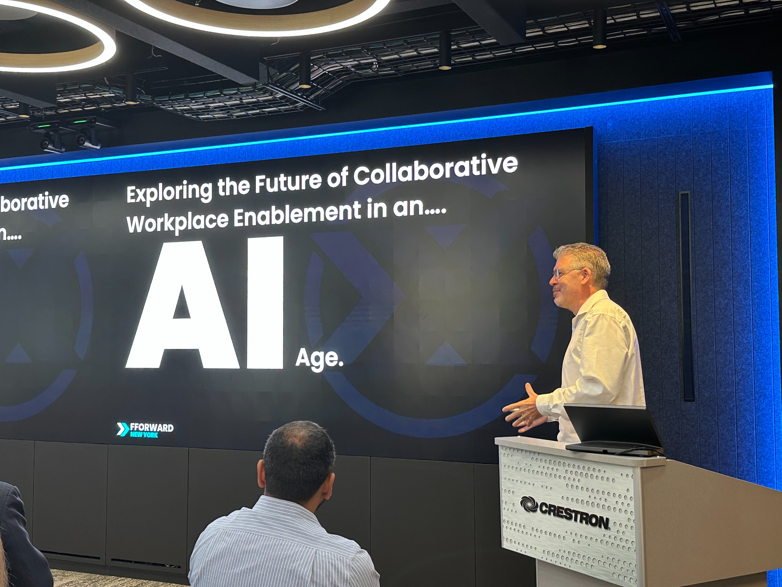 Byron Tarry presenting at N&amp;Xi;XXT's FForward event held in New York City in October, 2026.