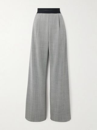 Tweed Wide-Leg Pants