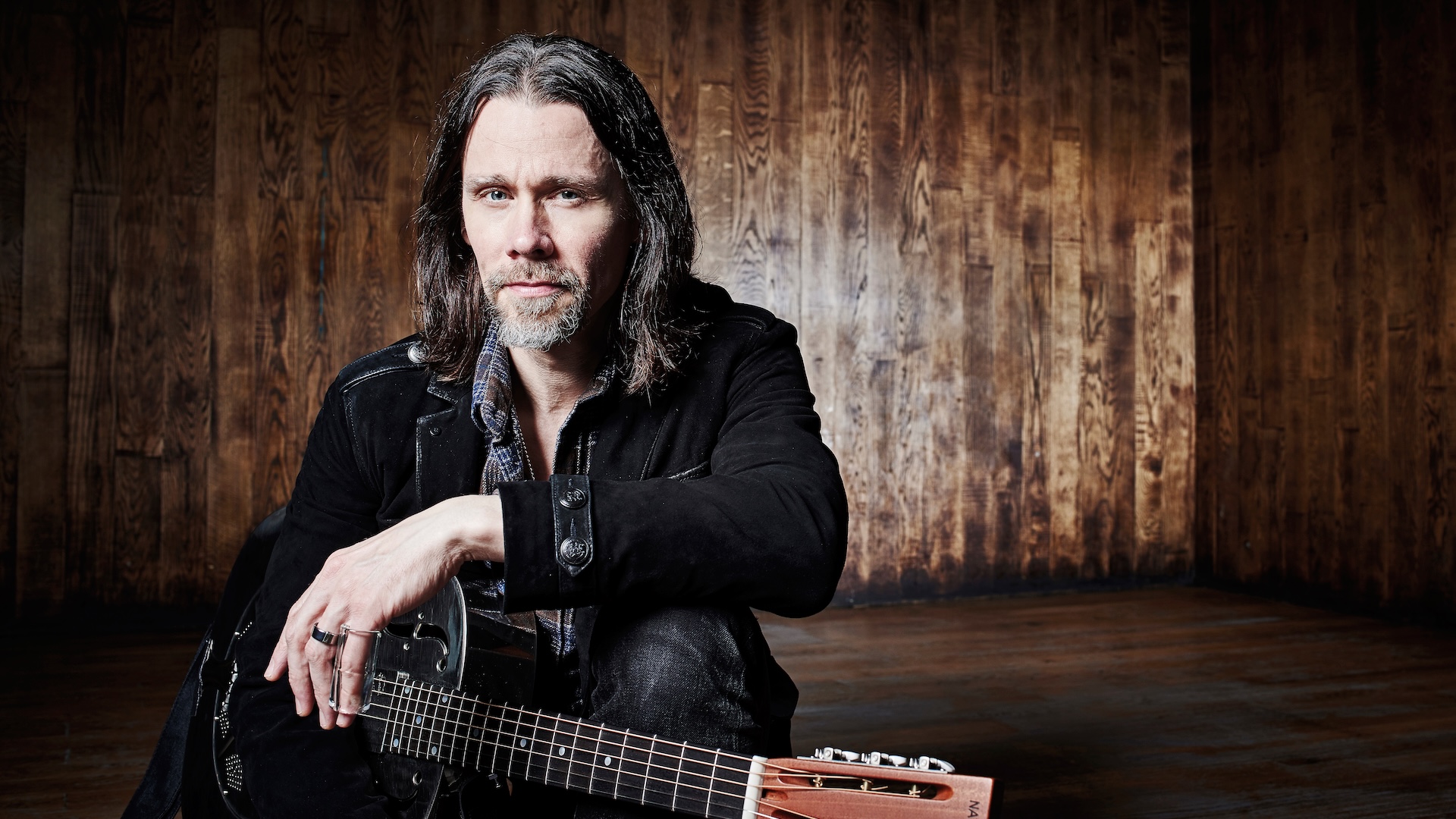 Myles Kennedy, photographed before a live performance at Thekla in Bristol, on March 24, 2018.