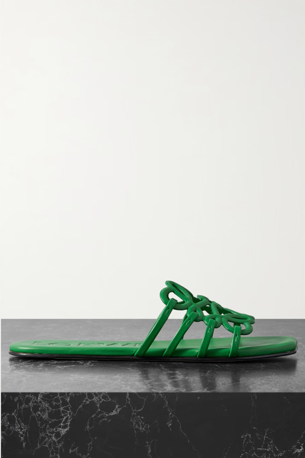 LOEWE, + Paula's Ibiza Petal Anagram Leather Slides