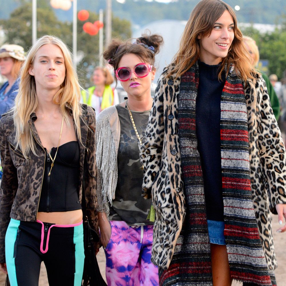 Alexa Chung at Glastonbury 2014