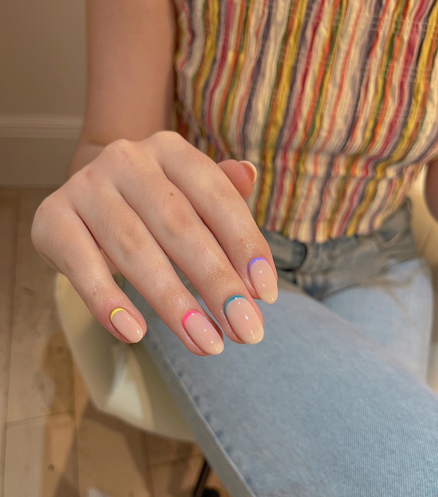 @corrinnabianca reverse French manicure
